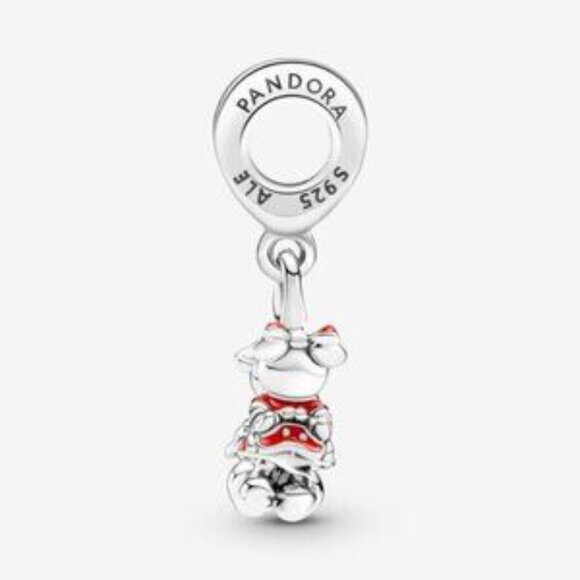Pandora Mickey Mouse & Minnie Mouse Kissing Dangle Charm - Picture 3 of 5